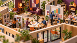 Professional marketing service provider office view